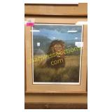 Signed/numbered David M. Redding lion print