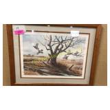 Signed/numbered jerry raedeke quail print