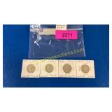 1954-1956 silver Washington quarters