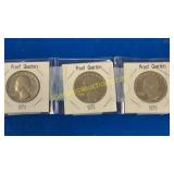 1974, 78,79 proof Washington quarters