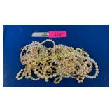 Lot of pearl necklaces