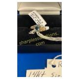 14kt ring- sz 6.5