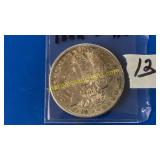 1882-S Morgan dollar coin AV