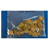 50 wheat pennies
