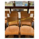 Wooden chairs, Qty 6