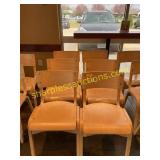 Wooden chairs, Qty 6