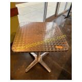 Pedestal Square Patio Table