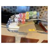 Pita Pit stickers, sandwich wax papers