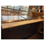 True 3 door refrigerated prep table