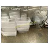 Plastic food containers, all sizes