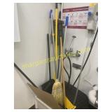 Brooms, mops, misc