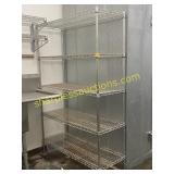 Metal rack, 5 shelves