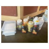 Assorted spices, dressings