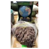 throw blanket, globe