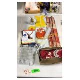 Price tags, travel kit, yoga DVDs, misc