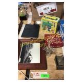 Sesame Street lunchbox, army safe, misc