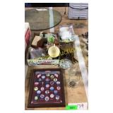 President pins, misc household