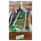 Tennis/Badmitten racket, football game