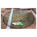 Round glass top