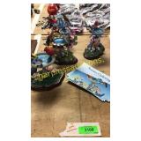 Hand painted Birdbath statues