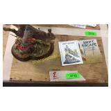 Hand painted rabbit sculpture