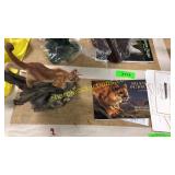 Hand painted cougar statue