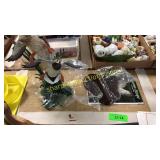 Hand painted duck sculpture