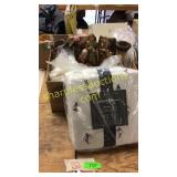 Twin Eddie Bauer sheet set, statue