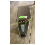 11.8 gallon stainless steel trash can, soft