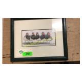 "Bully boys" framed/signed print by art la may