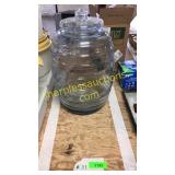 Large glass jar w/ lid