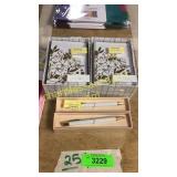 2 packs of Thank you cards, pens