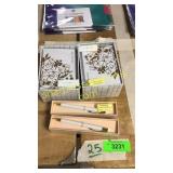2 packs of thank you cards, pens