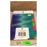 10 packs of tab dividers