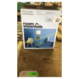 Floor lamp w/ shelves