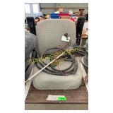 Seat, pressure washer hose
