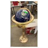 Gemstone globe w/ brass base