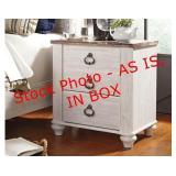 Scratch/Dent 2 drawer nightstand B267-92
