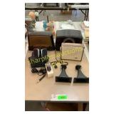Vintage radios, bulb. Misc