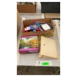 Puzzle, toys, old picture