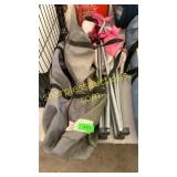 Camping chair, poles