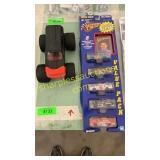 Winners circle die cast cars, monster truck toy