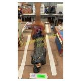 Elvis piggy bank, Jaguar statue