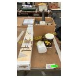 Garment rack, plastic bottles