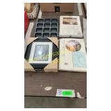 Table cloths, baking sheet, picture frames