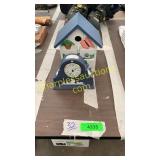 Bird house jewelry box, clock