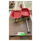 Toy wagon & wheelbarrow