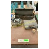 Toolbox w/ tools, tire 4.10/3.50-4, soldering gun