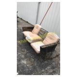 Outdoor swing in couch