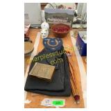 Cups, decor, umbrella